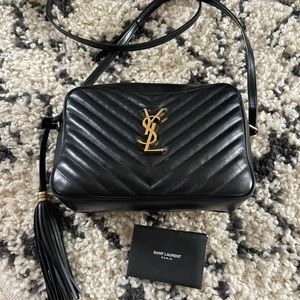 Lou YSL Leather Camera Crossbody Bag